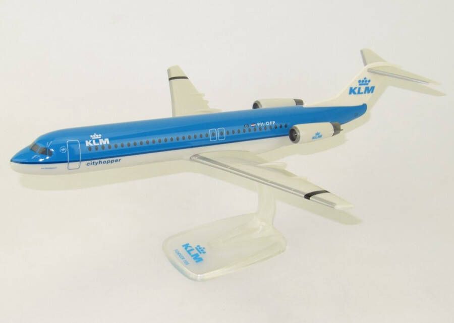 PPC Schaalmodel vliegtuig KLM Cityhopper Fokker 100 schaal 1:100 lengte 35.53cm