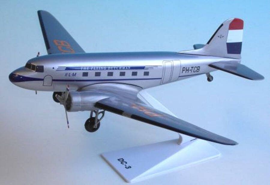 PPC Schaalmodel vliegtuig KLM Douglas DC-3 schaal 1:100 lengte 19 66cm