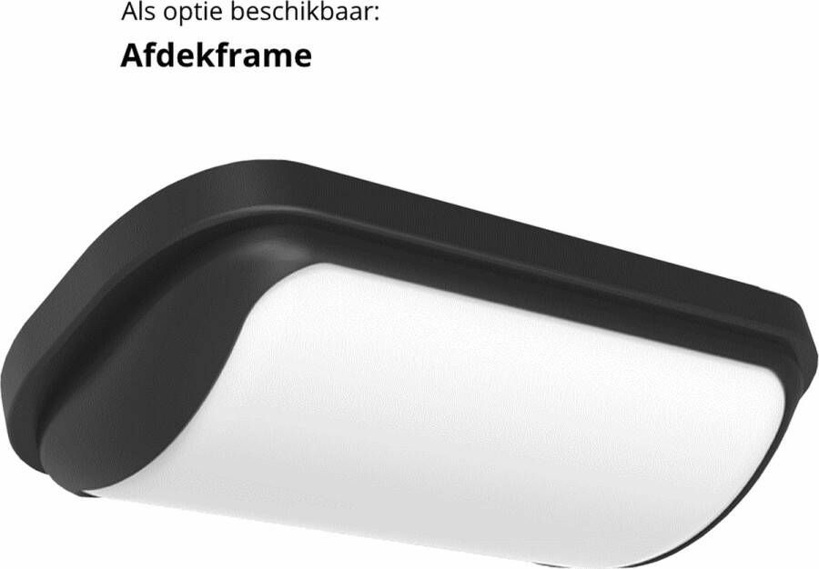 Pragmalux Gevelarmatuur Deca Zwart Noodverlichting