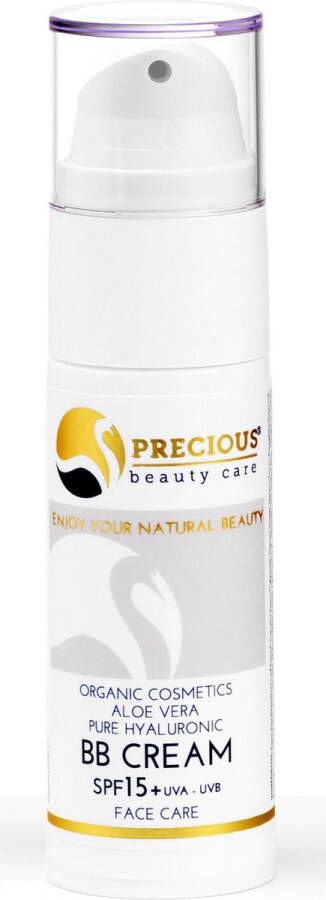 Precious Beauty Care BB Cream BB Cream Cosmetica Huidverzorging Huidverbetering Vegan Skincare Biologisch Anti-Aging SPF Natuurlijk Universele kleur Alle huidtypes Eczeem Rosacea Acne Gevoelige huid Droge huid