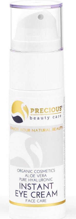 Precious Beauty Care Instant Eye Cream Natuurlijke Oogcrème 30 ml Voor de fijne huid rondom de ogen