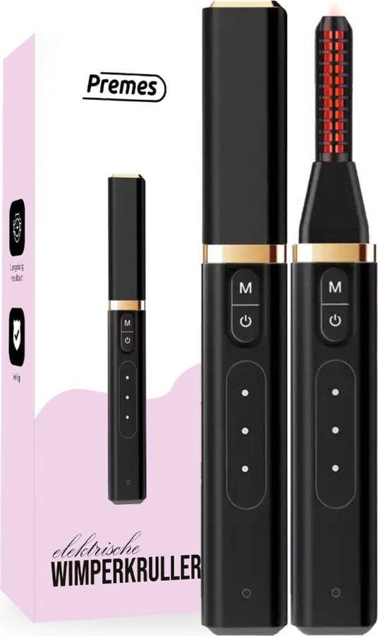 Premes Elektrische Wimperkruller Wimperkrultang Lashlift Wimperlift Lash Wimper Lift Verwarmde Heated Eyelash Curler Eyelash Curler 3 Temperatuurstanden USB Oplaadbaar