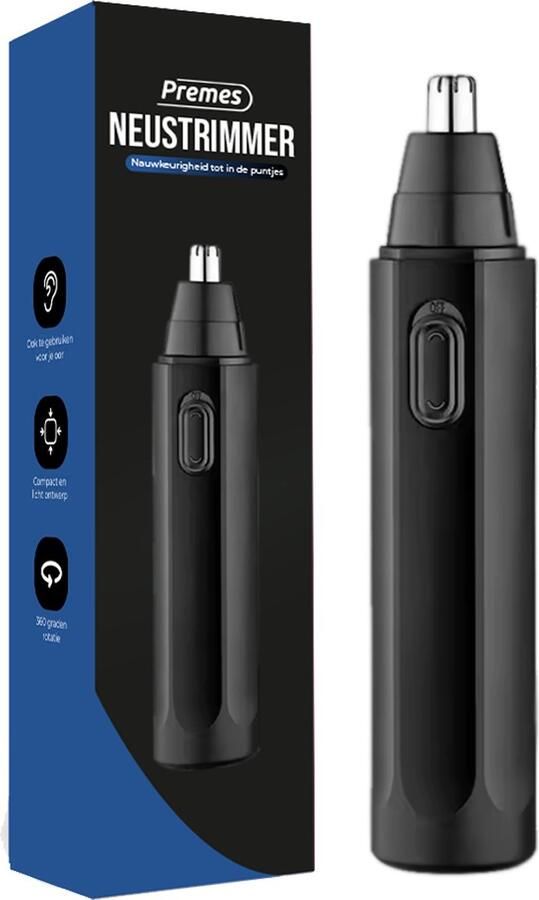 Premes Neustrimmer Mannen Vrouwen Oortrimmer Neus Trimmer Afspoelbaar Inclusief Batterij Neushaartrimmer Heren Wenkbrauwtrimmer Neushaartrimmers