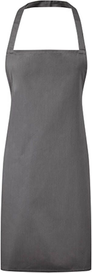 Premier Schort Tuniek Werkblouse Unisex One Size Dark Grey 80% Polyester 20% Katoen