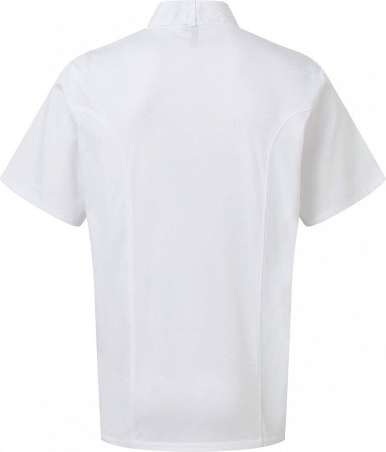 Premier Schort Tuniek Werkblouse Unisex XXL Lange mouw White 65% Polyester 35% Katoen