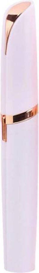 Premiumshopper Wenkbrauw Trimmer Precisietrimmer Elektrische Precisietrimmer Wenkbrauwtrimmer Gratis Batterij meegeleverd USB Oplaadbaar Wenkbrauw Epilator Gezichtsontharing Epileerapparaat Dames Wit