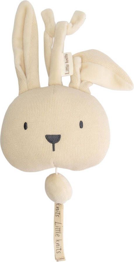 Prénatal Muziekdoosje Baby Little Knits Kinderkameraccessoire Mobiel Muziekmobiel Ecru Melange