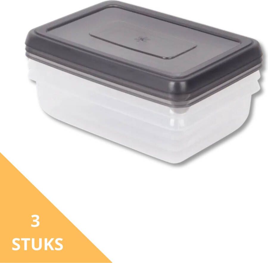 PrepPro Praktische Meal Prep Bakjes Set (6stuks) + 6 Sproks Stapelbare Vershoudbakjes voor Gezonde Maaltijdplanning Herbruikbaar BPA-vrij & Vriezerbestendig 750ml