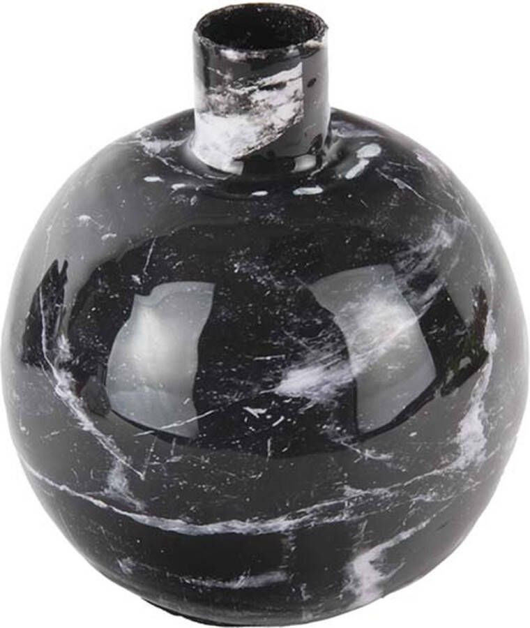 Present Time Candle holder Marble Look iron small NOS