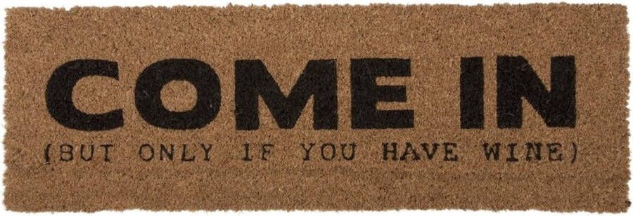 Present Time Door Mat Come In But Only If You Have Wine Q3-22