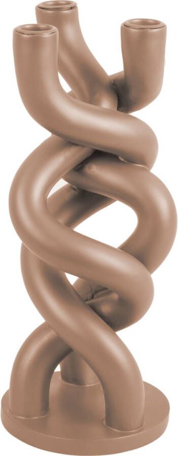 Present Time Kandelaar Twisted Bruin 13x31 4x13 cm Modern Scandinavisch