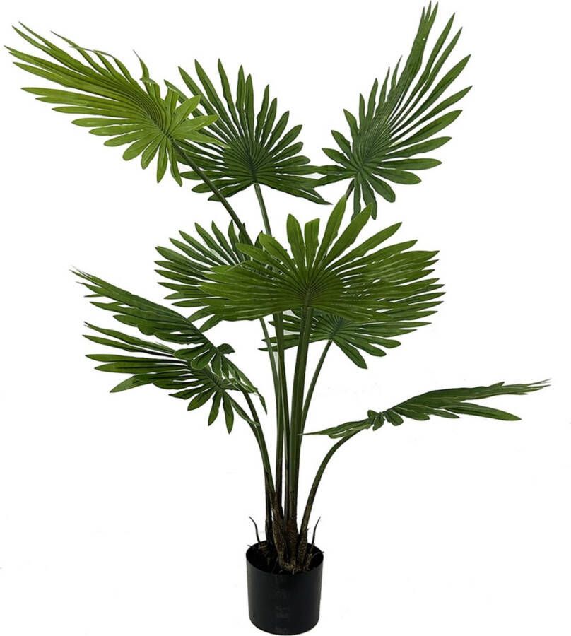 Present Time Kunstplant Fan Palm Tree Groen 83x83x108cm Modern