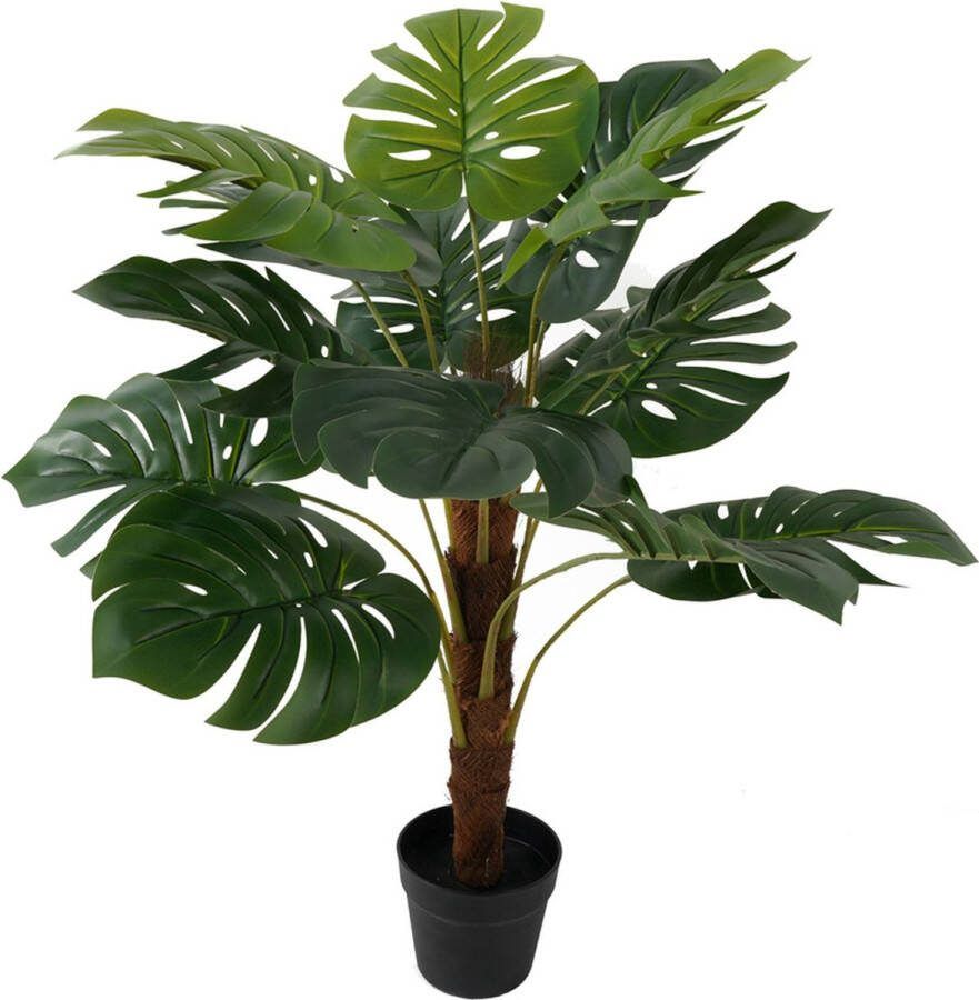 Present Time Kunstplant Monstera Large Groen 75x75x98cm Modern