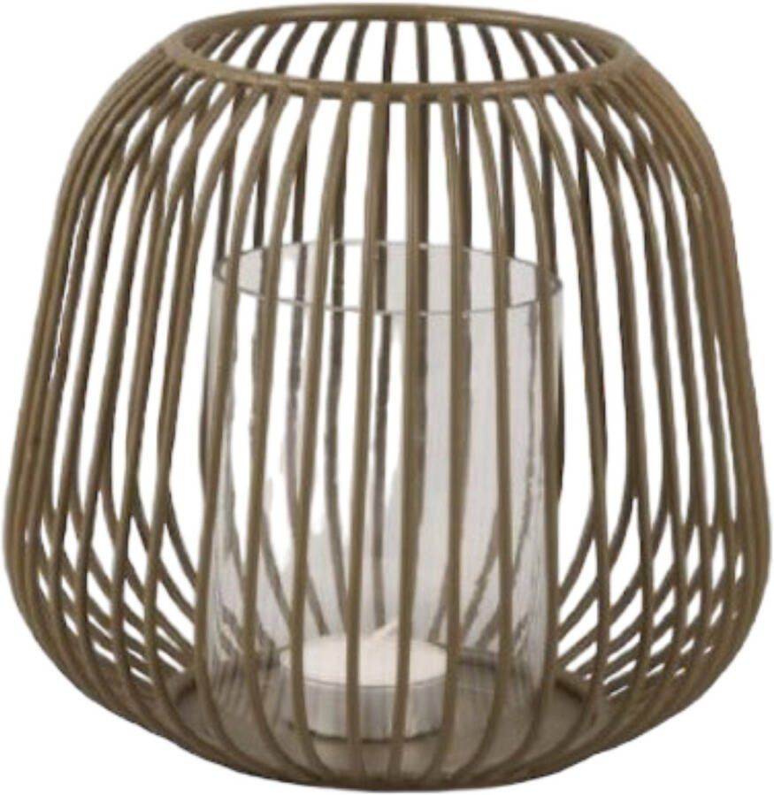 Present Time Illuminate klein lantaarn (Kleur: taupe)