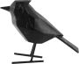 Present Time Ornament Bird Large Polyresin Marmerprint Zwart 9x24x18 5cm - Thumbnail 1