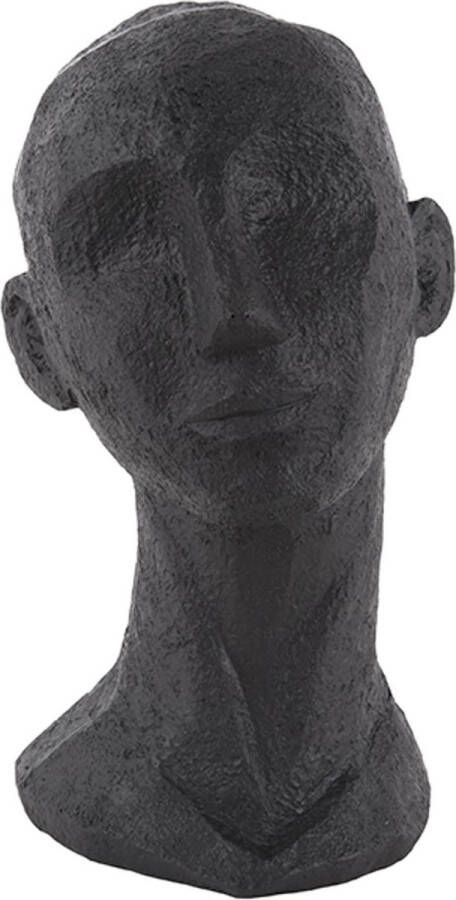 Present Time Ornament Face Art Polyresin Zwart Large 17 5x15 5x28 4cm Scandinavisch