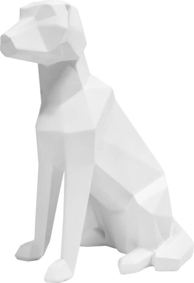 Present Time Ornament Origami Dog Sitting Mat Wit 23 3x12 8x25 4cm Scandinavisch