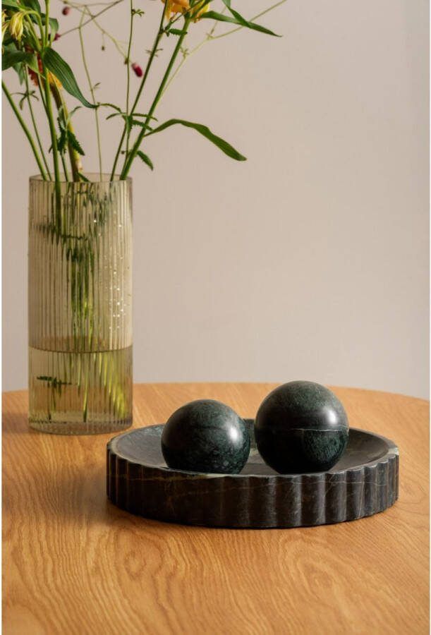 Present Time Ornament Statue Ball Large Groen 10x10x10cm Modern