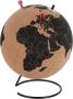 Present Time Ornament World Globe Large Zwart Ø20cm Modern - Thumbnail 1