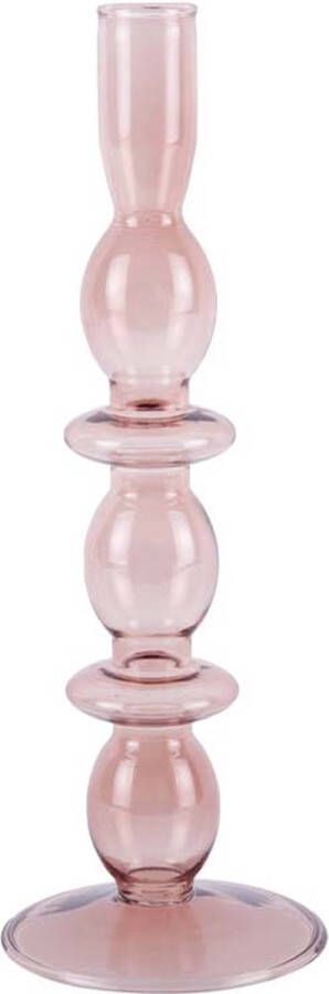 Present Time PresentTime Glass Art Bubbles Kandelaar Groot roze