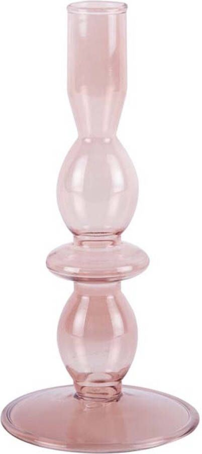 Present Time PresentTime Glass Art Bubbles Kandelaar Medium roze