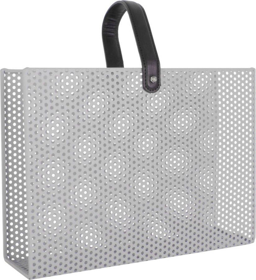 Present Time Tijdschriftenrek Perky Mesh Grijs 30x33x9cm Modern