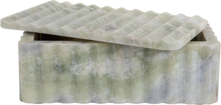 Present Time Woonaccessoire Rectangle Groen 22x13x8cm Scandinavisch