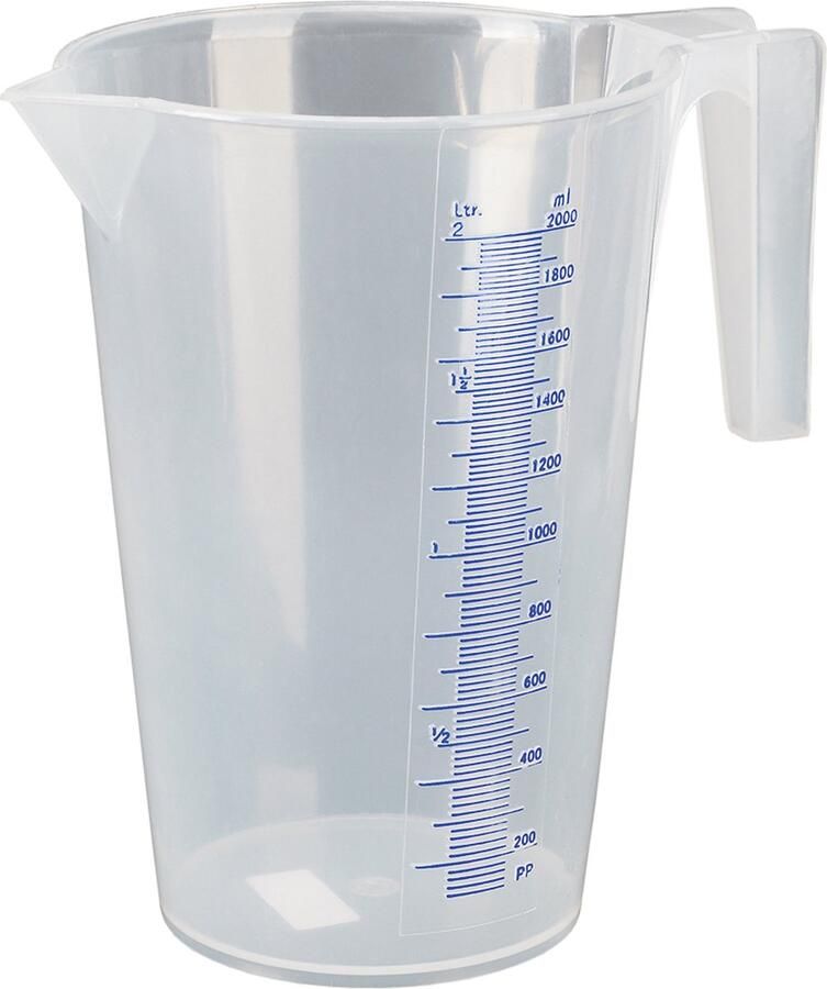 Pressol Kunststof Maatbeker 2 liter Olie en zuurbestendig