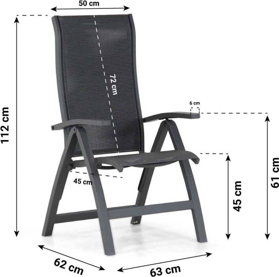 Presto Tarenta Forest 240 cm dining tuinset 7-delig