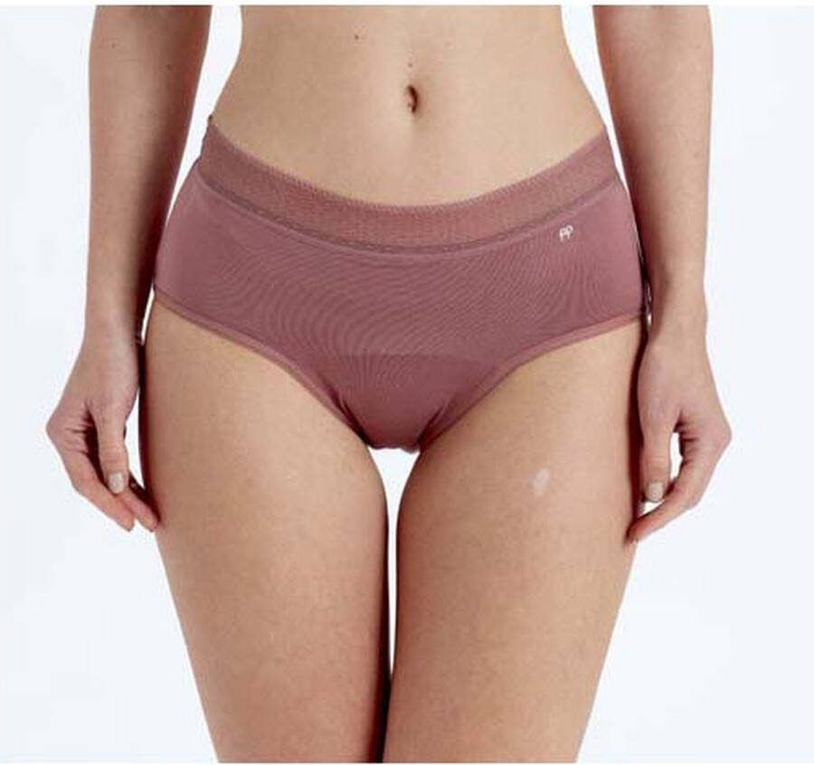 Pretty Polly menstruatie ondergoed menstruatiebroekje vervangt tampons & Maandverband compleet en beschermend ook bij licht urineverlies. Woodrose Medium