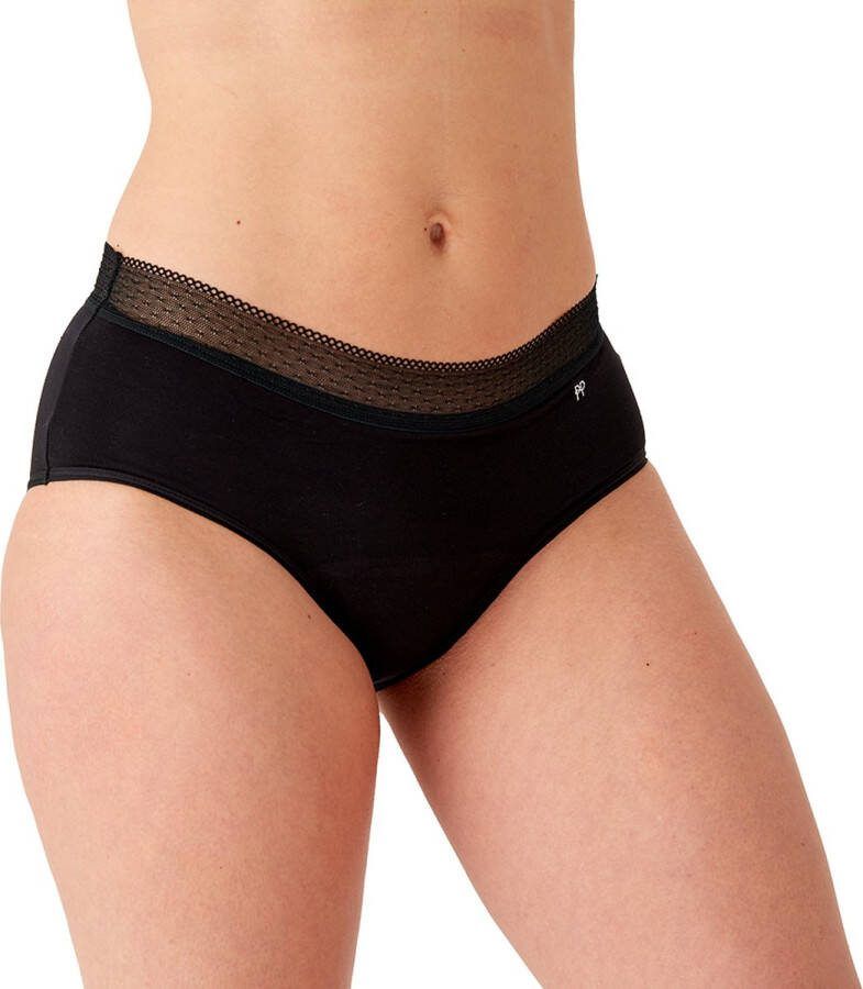 Pretty Polly menstruatie ondergoed menstruatiebroekje vervangt tampons & Maandverband compleet en beschermend ook bij licht urineverlies. Zwart Xsmall