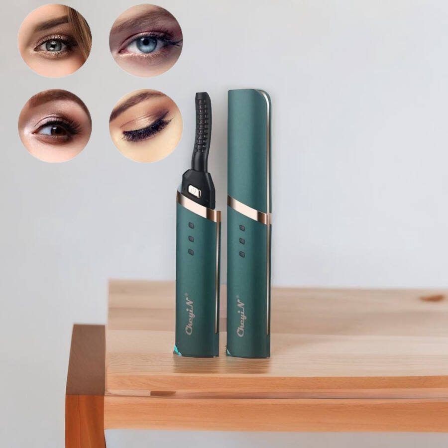PrijsPunt CkeyiN Elektrische Wimperkruller Eyelash Curler Verwarmde Wimperkruller Lash Lift 3 Temperatuurstanden USB Oplaadbaar