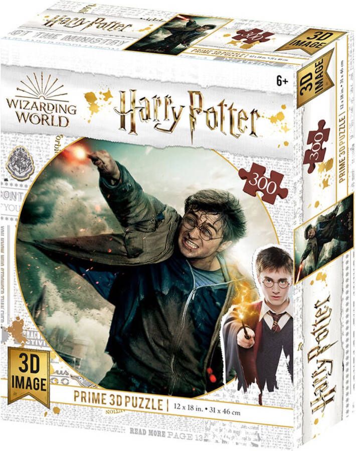Prime 3D Harry Potter Harry Potter in de strijd Puzzel 300 stk 46x31 cm met 3D lenticulair effect