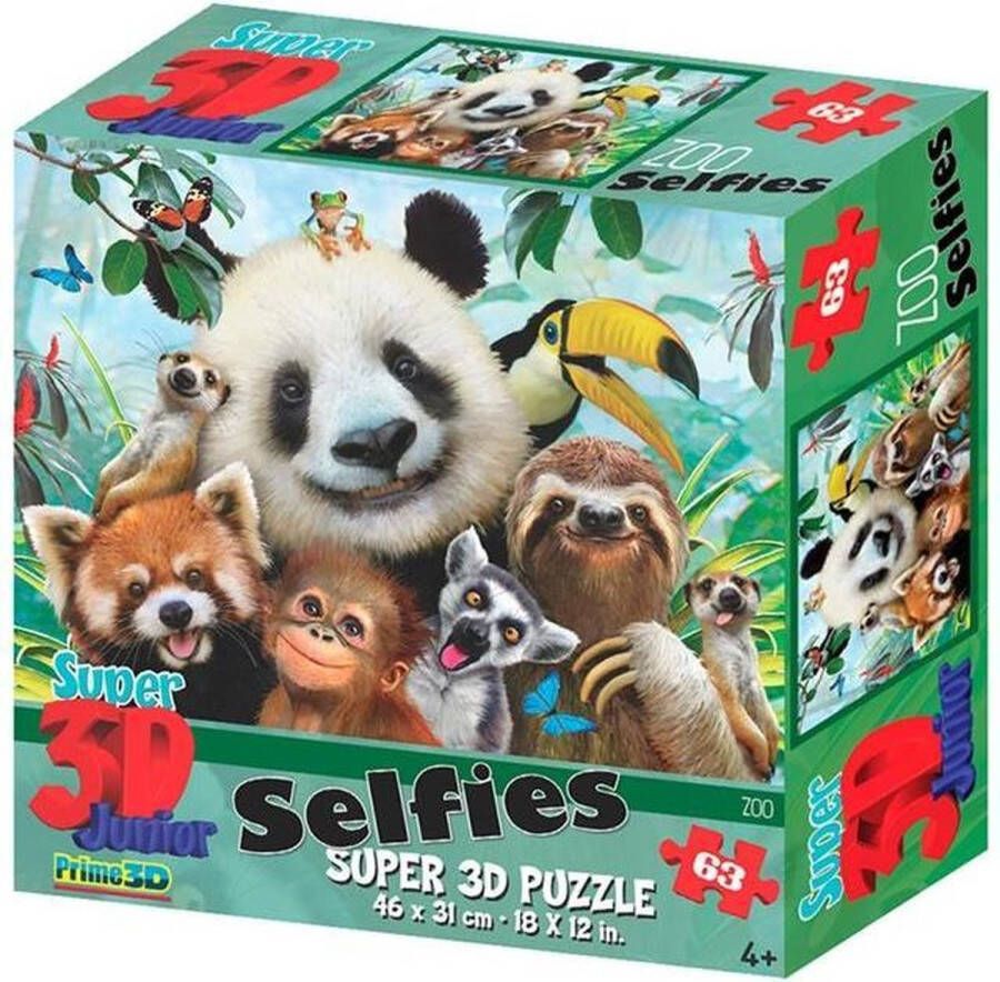 Prime3D Prime 3D Puzzel Zoo Selfie 63 st