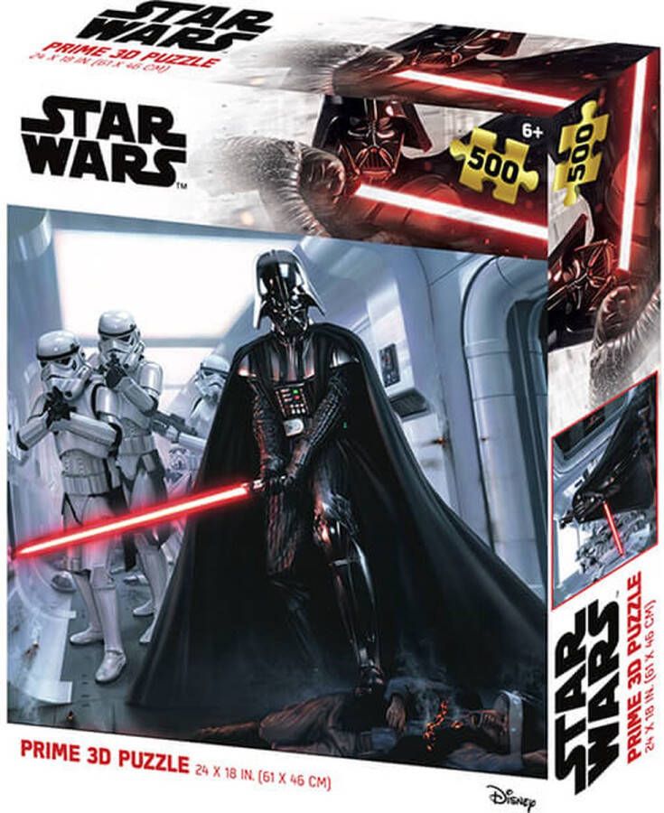 Hasbro Star Wars Prime 3D Puzzle Darth Vader & Storm Troopers 500 stukjes 61x46cm