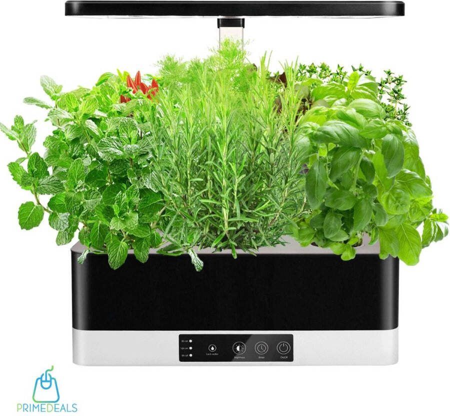 PrimedealsNL Kruidentuin Click & Grow Moestuinbak Keukentuin Moestuin Kweekbak Dimbare LED Verlichting Verstelbaar Smart Indoor Garden Slimme Binnentuin
