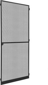 Primematik Klamboe deur max 100 x 210 cm zwart aluminium