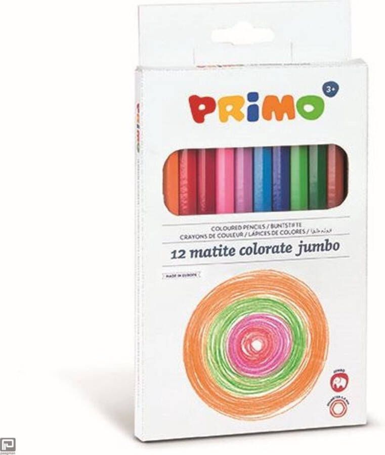 PRIMO Box met 12 jumbo kleurpotloden