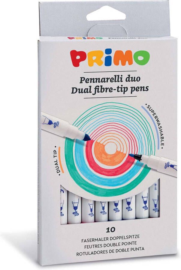 PRIMO | Duo viltstiften 10 stuks