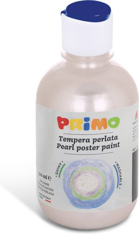 PRIMO kant-en-klare PEARLESCENT plakkaatverf flacon 300 ml met doorstroomdop parelmoer