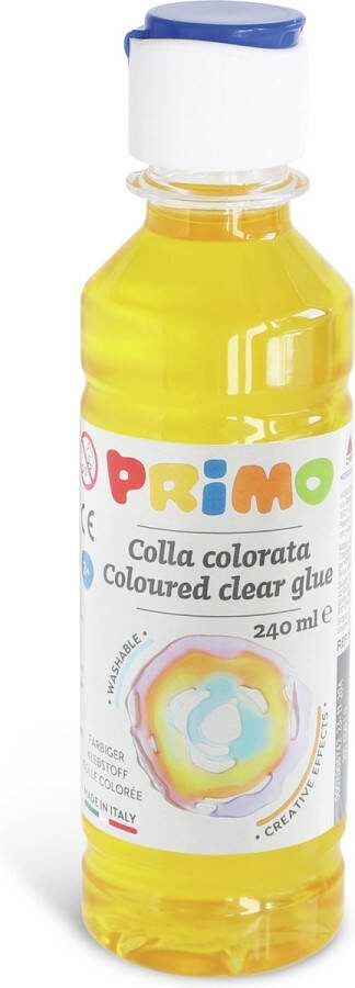 PRIMO Lijm op waterbasis Geel (240ml) Vloeistof Lijmfles 240 ml 3 jaar 1 stuk(s) 50 mm