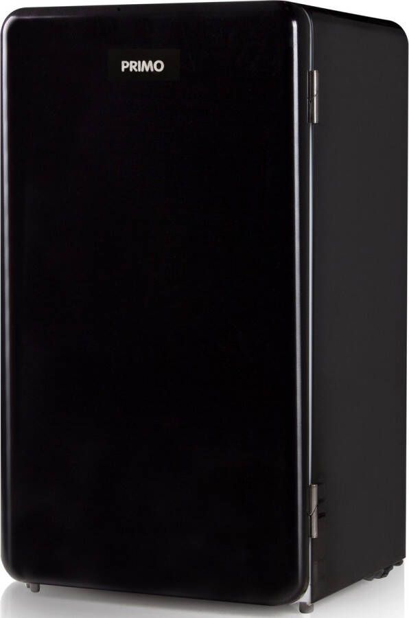 PRIMO PR109RKZ Koelkast tafelmodel – 93 liter inhoud – Zwart – Koelkast tafelmodel vrijstaand – Retro koelkast