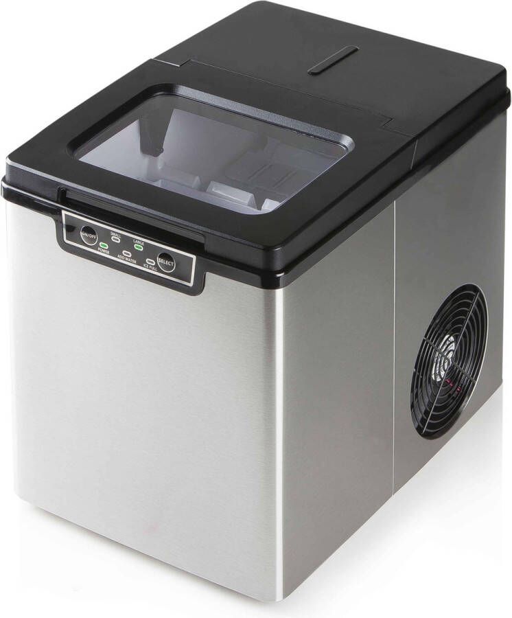 PRIMO PR403IB IJsblokjesmachine IJsblokmaker met IJsschep Kleine & Grote IJsblokjes 1 8L 12kg 24u RVS