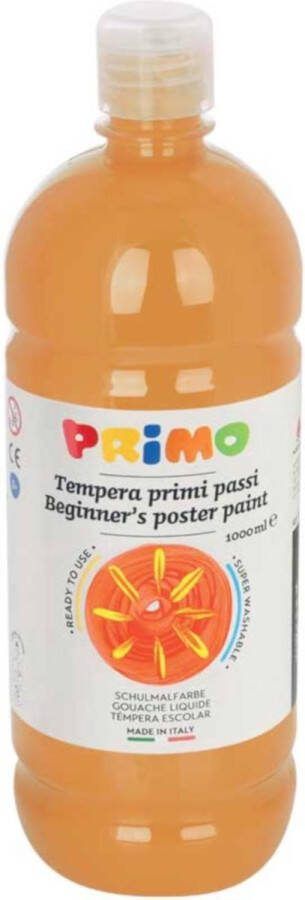 PRIMO Tempera Plakkaatverf 1000 Ml Kunststof Oker