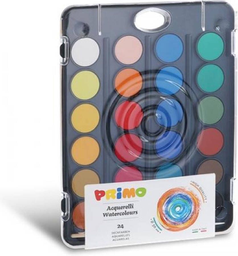 PRIMO Waterverf met penseel 24 kleuren