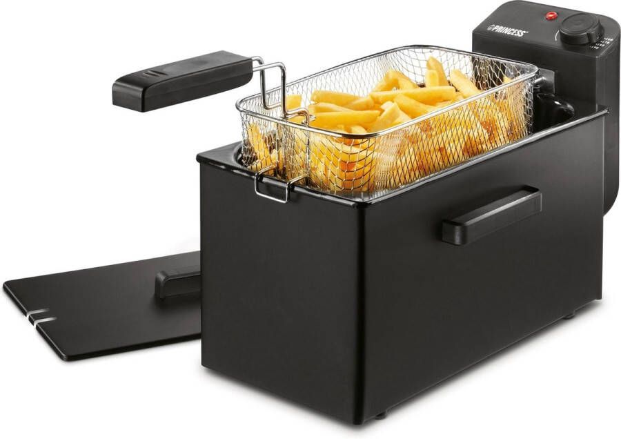 Princess 182727 -Frituurpan 3 liter Koude zone Frituurpan 2000W Zwart