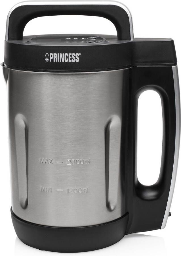 Princess 214002 Soepmaker Family XL – 2L inhoud – RVS behuizing – 6 voorgeprogrammeerde instellingen