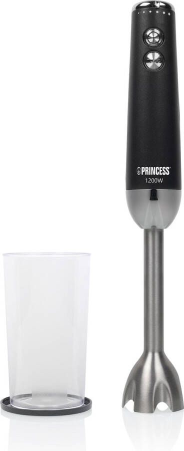 Princess 221229 Staafmixer Hand blender Extra krachtig 1200 Watt Variabele snelheid