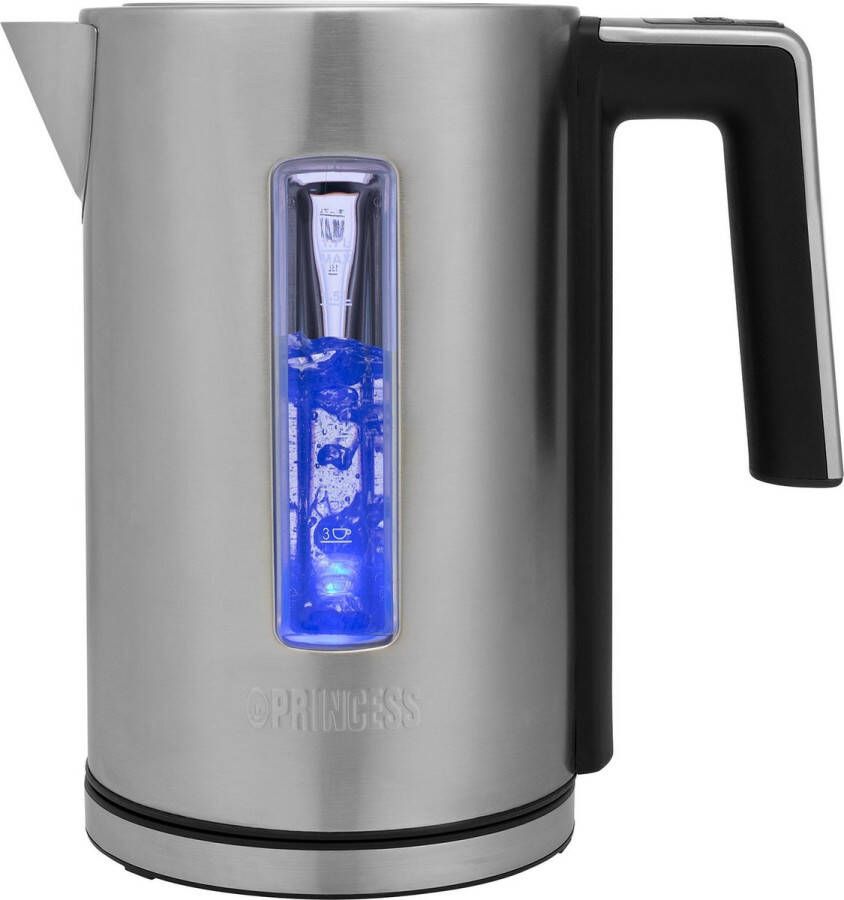 Princess 236047 Quick Boil RVS Waterkoker Deluxe 1.7 L – Instelbare temperatuur – 3000 W