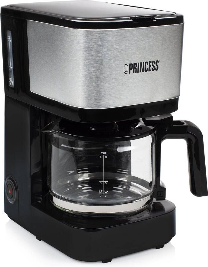 Princess Filterkoffiezetapparaat Compact 8 600 W 0 75 L zwart zilver